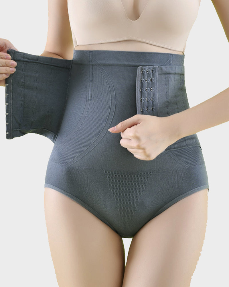 Comfortable Double-Layer High Waist Tummy Control Shaping Panty for Women