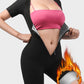 Women's Zip-Up Sweat-Inducing Fitness Bodysuit for Enhanced Bust & Waist Shaping