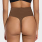 Seamless Mid-Waist Tummy Control Thong Panty 2-Pack for Smooth Shaping