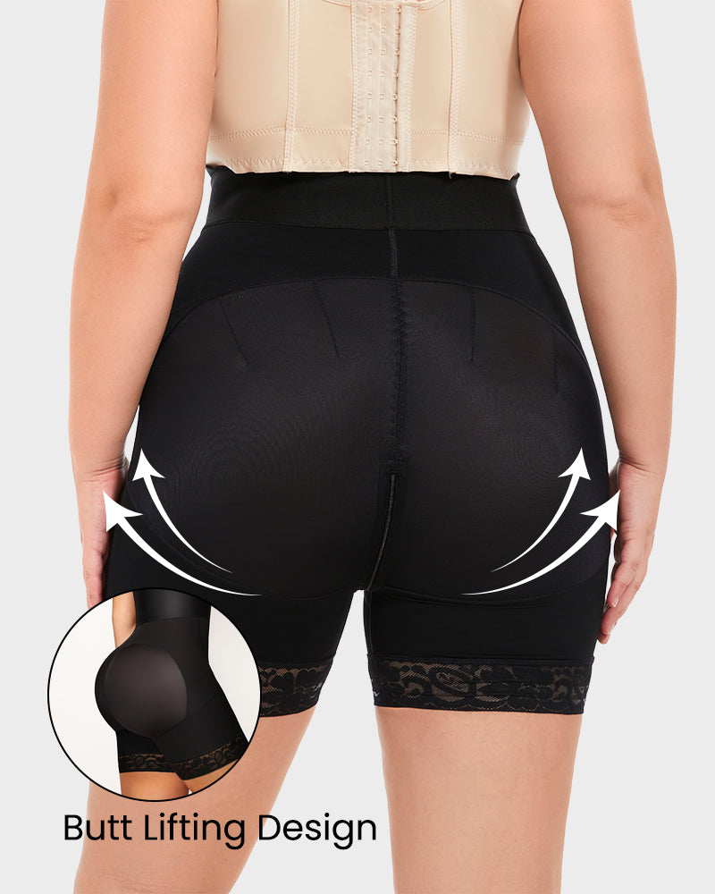 Shecurve Boned Sculpt Ultra High Waist Tummy Control Shapewear Shorts