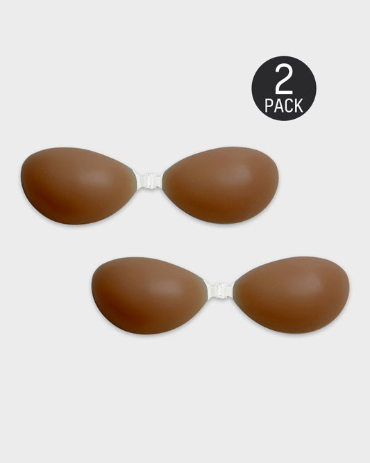 Invisible Silicone Adhesive Front Closure Sticky Bra for Backless Strapless Outfits