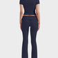 Women's Ultra-Soft 2-Piece Stretch Lounge Set: Comfy Top & Flare Pants