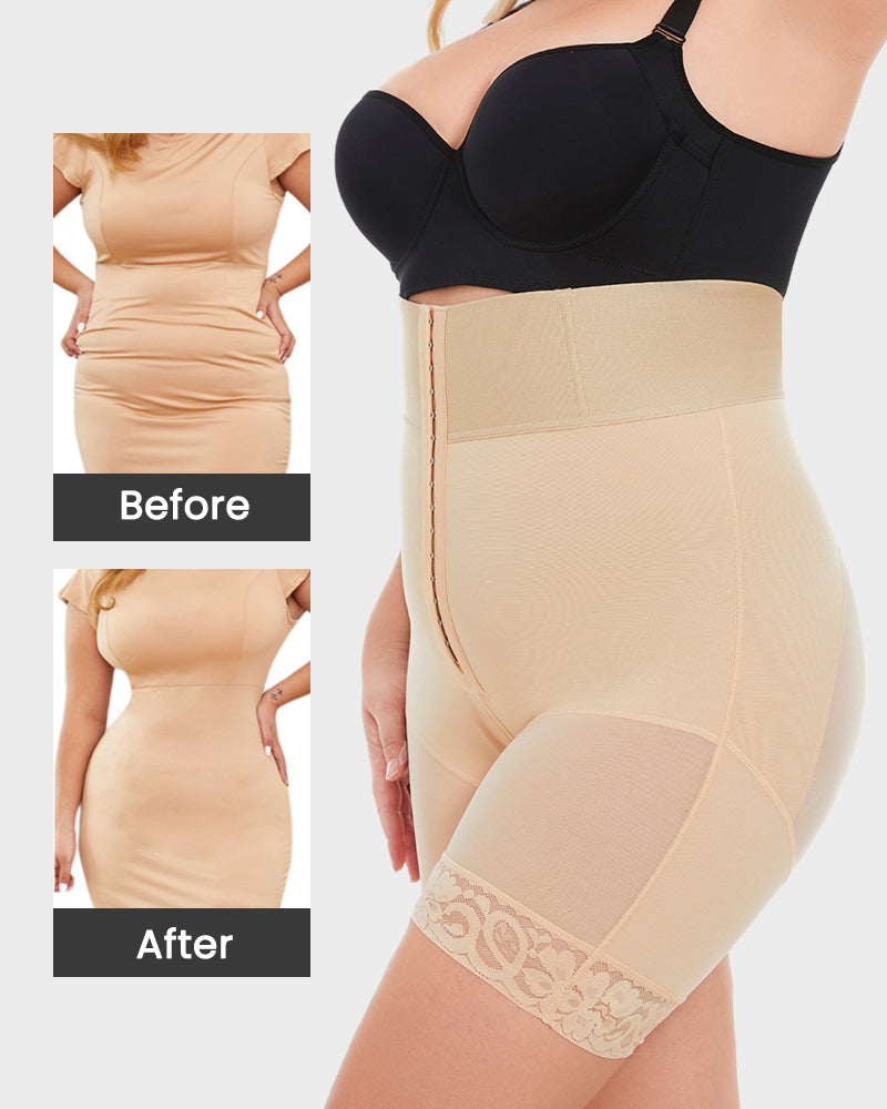Shecurve Boned Sculpt Ultra High Waist Tummy Control Shapewear Shorts