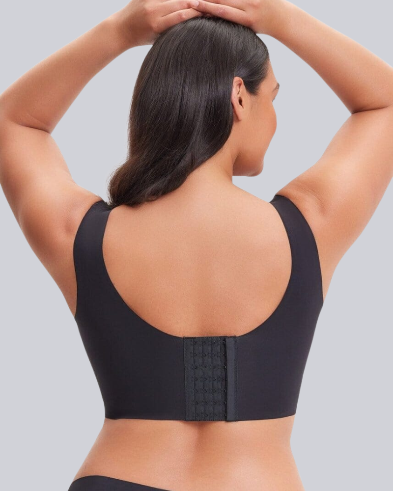 Wireless Back Smoothing V-Neck Seamless Tank Bra with Comfort Support
