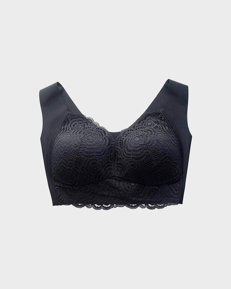 Luxurious Stretch Lace Wireless Bra: Ultimate Comfort, Lift, Support & Posture Improvement