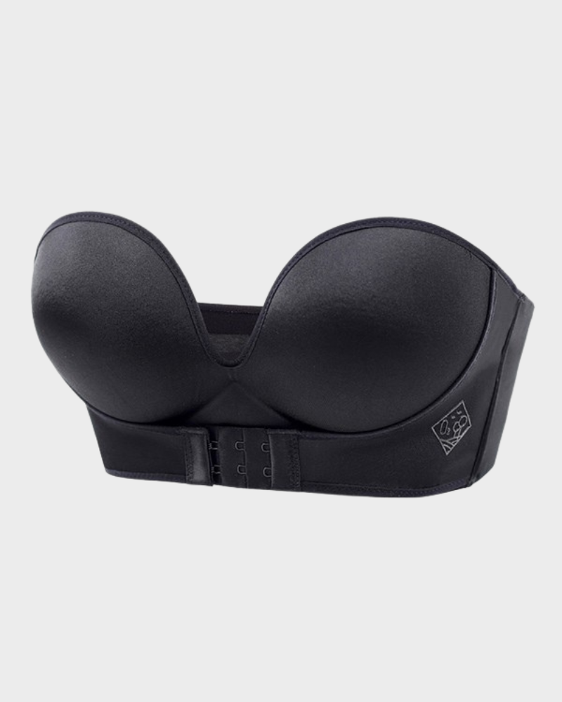 Invisible Strapless Push-Up Bra, Seamless Backless Design for Ultimate Lift