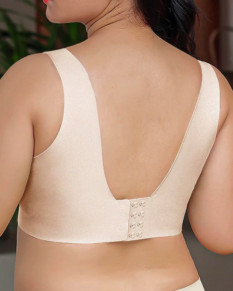 SheCurve Ultra-Thin Comfy Wireless Bra with Scalloped Design for Natural Uplift
