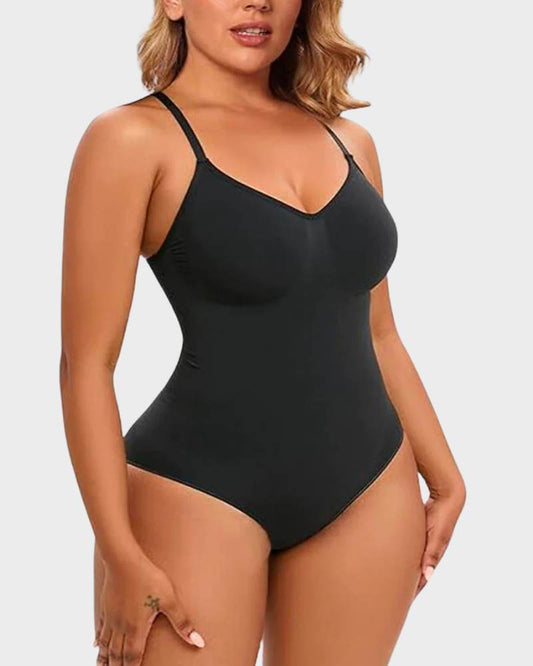 Women's Seamless Tummy Control Racerback Bodysuit Shaper for Comfortable Sculpting