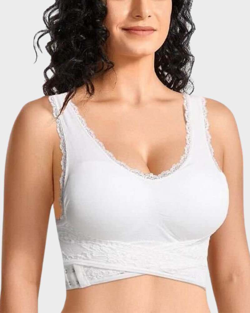 Elegant Wireless Breathable Lace Push Up Bra for Comfort and Support