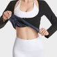 Ultimate Zipper Front Open-Bust Long Sleeve Thermal Sweat Sauna Suit Top