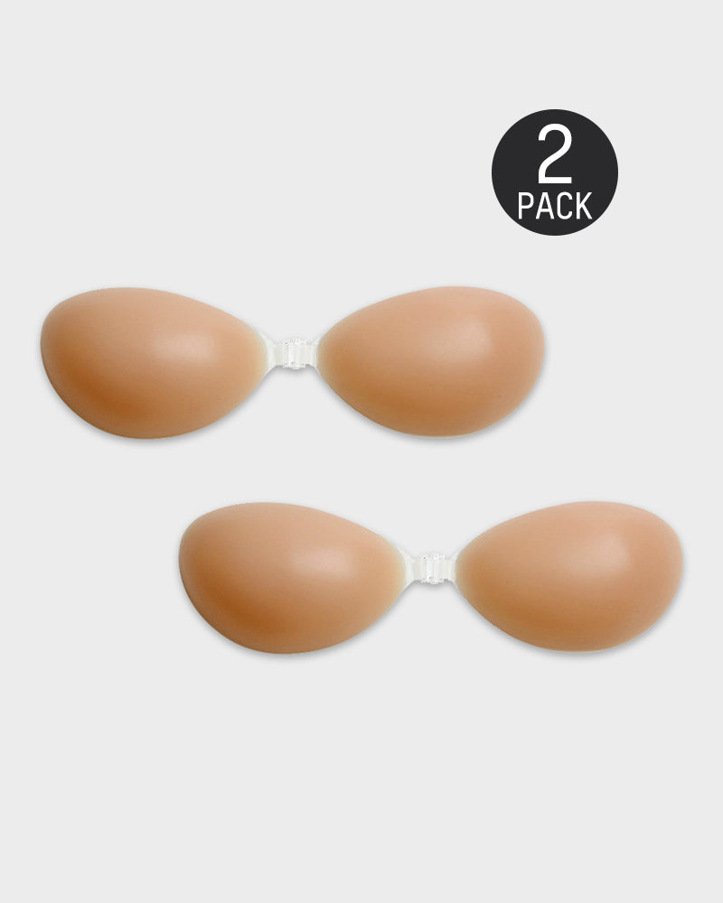 Invisible Silicone Adhesive Front Closure Sticky Bra for Backless Strapless Outfits