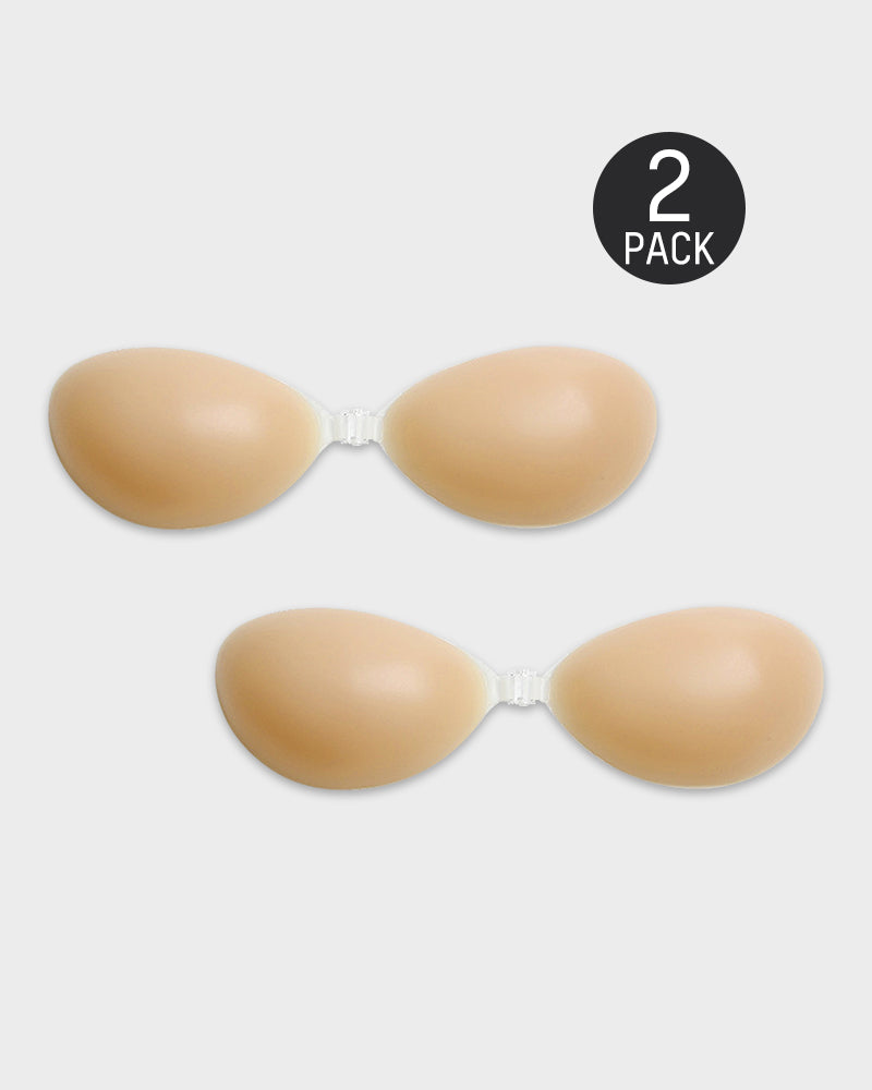 Invisible Silicone Adhesive Front Closure Sticky Bra for Backless Strapless Outfits