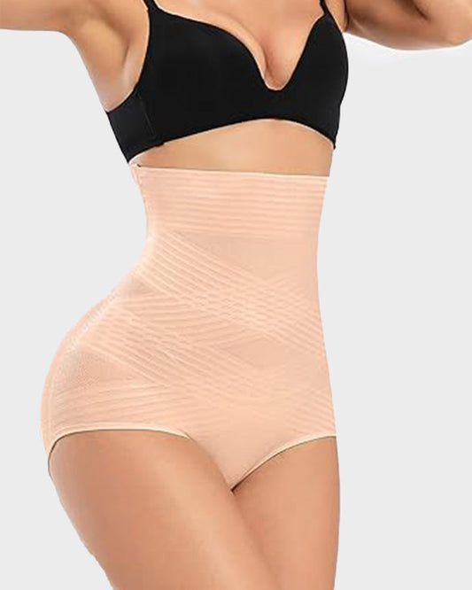 Women's High Waist Cross Design Slimming Hip Lift Body Shaper Shorts