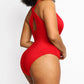 Smart Sculpt Plunge One-Piece Swimsuit with Tummy Control and Flattering Design