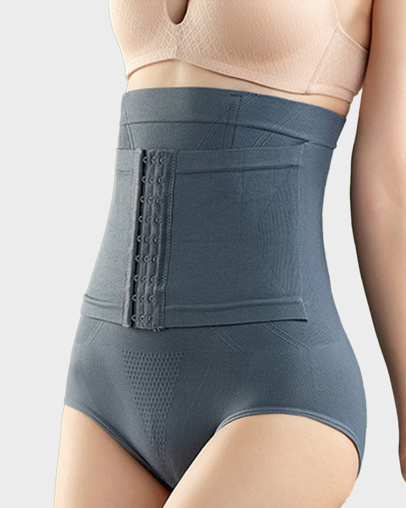 Comfortable Double-Layer High Waist Tummy Control Shaping Panty for Women