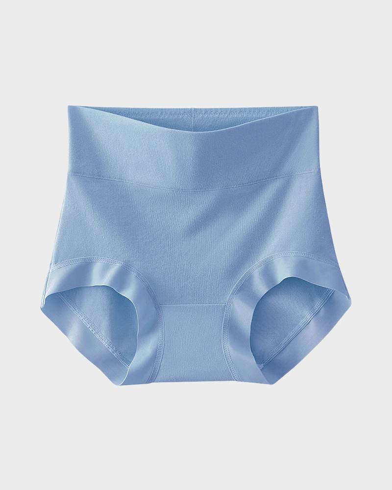 Soft High-Rise Cotton Underwear: Tummy Control, Breathable, No Ride-Up Comfort