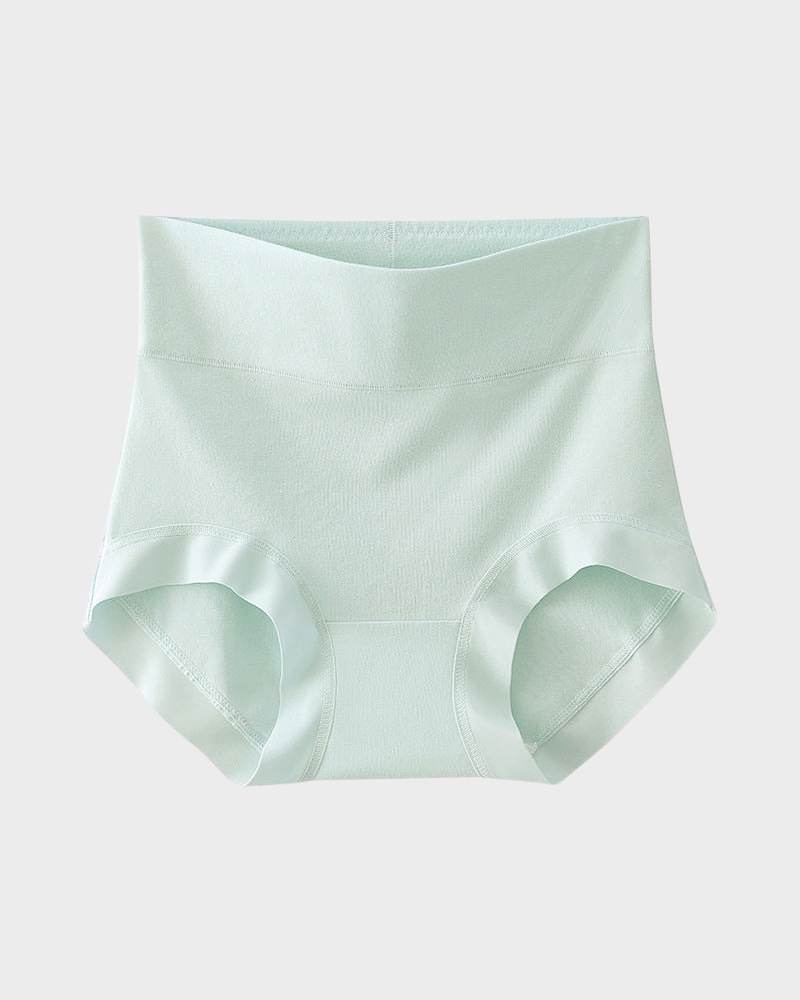 Soft High-Rise Cotton Underwear: Tummy Control, Breathable, No Ride-Up Comfort