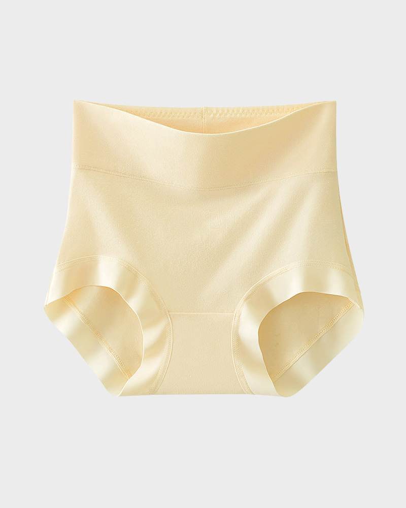 Soft High-Rise Cotton Underwear: Tummy Control, Breathable, No Ride-Up Comfort