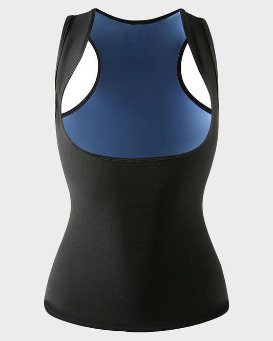 Women's Premium Polymer Sauna Vest: Slimming Workout Tank Top Sweat Shaper