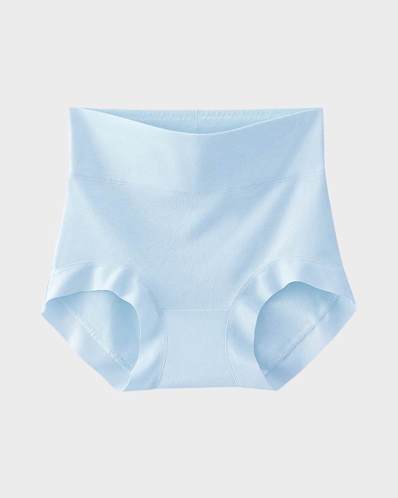Soft High-Rise Cotton Underwear: Tummy Control, Breathable, No Ride-Up Comfort