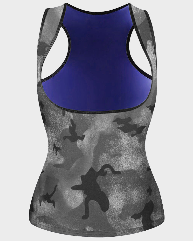 Women's Premium Polymer Sauna Vest: Slimming Workout Tank Top Sweat Shaper