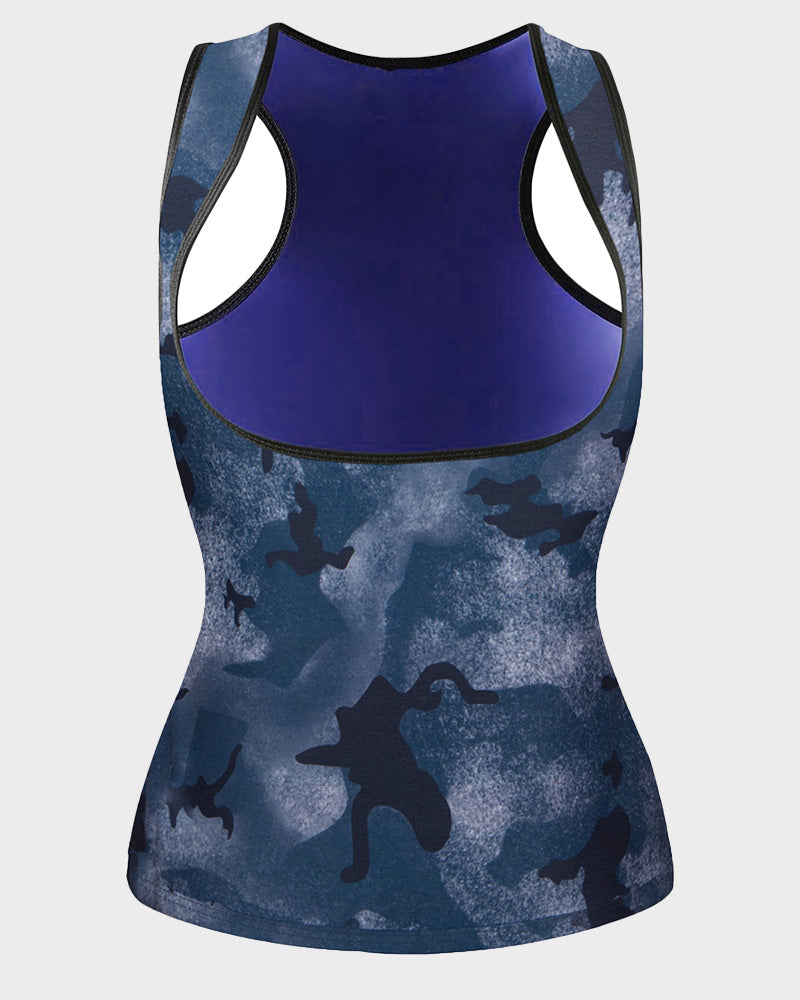 Women's Premium Polymer Sauna Vest: Slimming Workout Tank Top Sweat Shaper