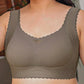 SheCurve Ultra-Thin Comfy Wireless Bra with Scalloped Design for Natural Uplift