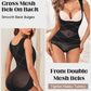 Open Bust Cross Compression Body Shaper for Tummy Control & Posture Support