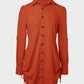 Chic SheCurve Long Sleeve Button-Down Drawstring Shirt Dress – Adjustable Hem, Comfortable