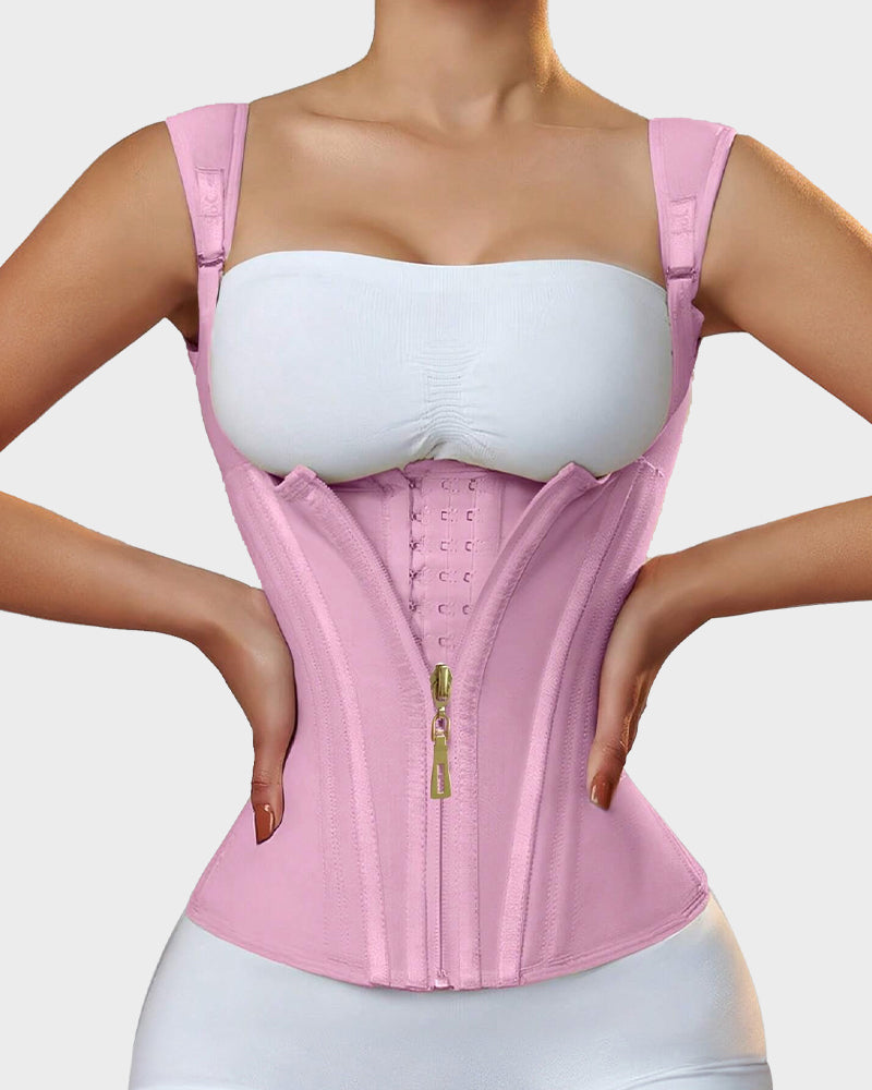 SheCurve Double Waistband Corset Vest Trainer: Instant Hourglass Shape, Posture Support