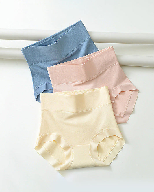 Soft High-Rise Cotton Underwear: Tummy Control, Breathable, No Ride-Up Comfort