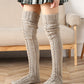 Warm Cable Knit Over-Knee Socks: Cozy, Stylish, Luxurious Winter Comfort