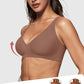 Comfortable Seamless Deep V Wireless Push-Up Bra for Ultimate Support