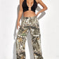 SheCurve Women's Camo Baggy Cargo Overalls: Multi-Pocket, Relaxed Fit, Durable Adventure Pants