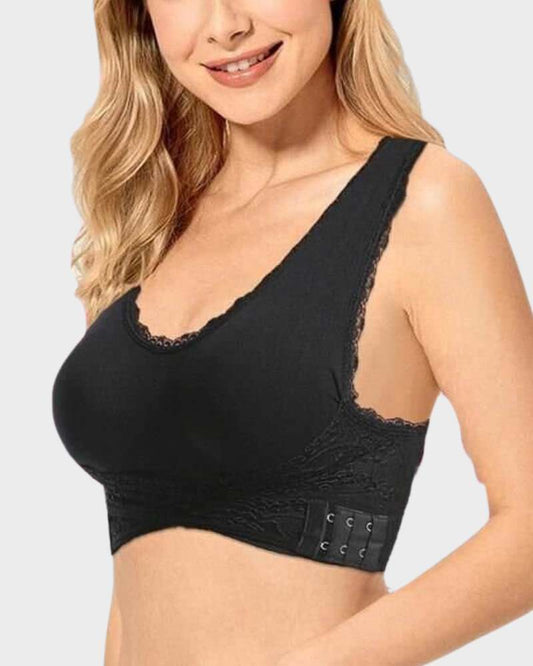 Elegant Wireless Breathable Lace Push Up Bra for Comfort and Support