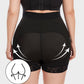 Boned High Waist Tummy Control Shaping Shorts with Zipper & Hooks
