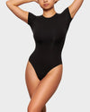 Seamless Everyday T-Shirt Bodysuit: Curve-Hugging, Tummy Control Shapewear for Women