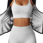 Women's Performance Sweat-Wicking Zip-Up Top - Torso Support, Short Sleeve