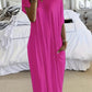 Women's Relaxed Off-Shoulder Batwing Sleeve Maxi Lounge Dress - Soft & Chic