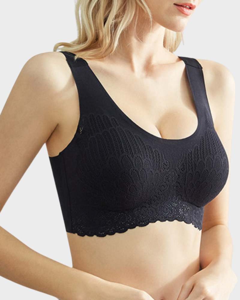 3-Pack Comfortable No Wire Seamless Push Up Bras for Everyday Support