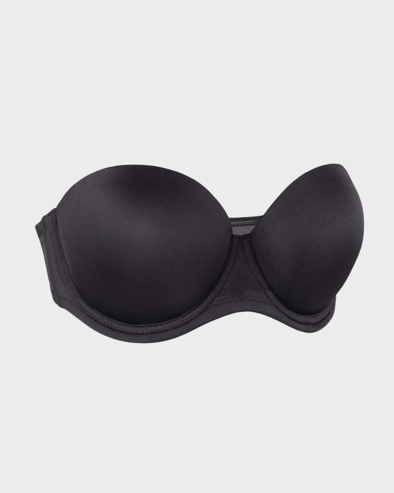 Versatile Underwire Bandeau Bra with Removable Straps for Seamless Support
