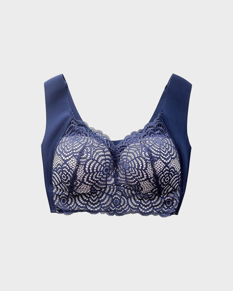 Luxurious Stretch Lace Wireless Bra: Ultimate Comfort, Lift, Support & Posture Improvement