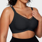 Women's Seamless V-Mesh Wireless Bralette: Ultra-Comfortable Supportive Everyday T-Shirt Bra