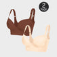 SheCurve Ultimate Lift Back Smoothing Bra 2-Pack: Black & Beige Comfort