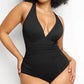Smart Sculpt Plunge One-Piece Swimsuit with Tummy Control and Flattering Design