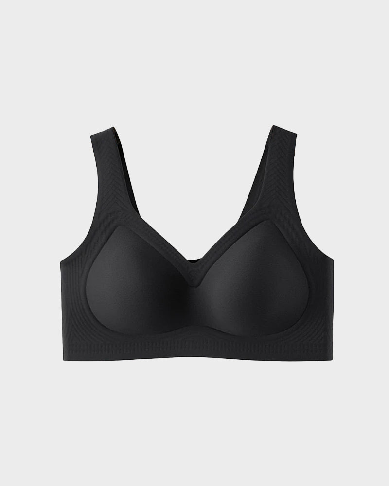 Cooling Wire-Free Antibacterial Minimizer Bra: Seamless Comfort & Gentle Lift