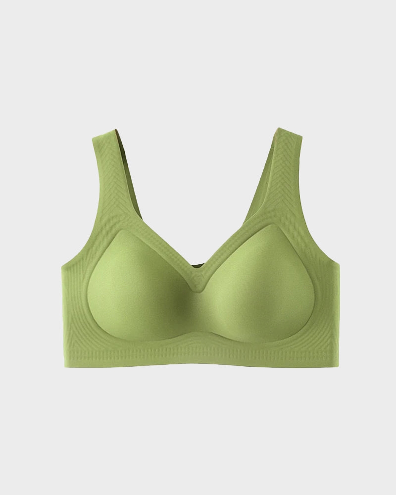 Cooling Wire-Free Antibacterial Minimizer Bra: Seamless Comfort & Gentle Lift