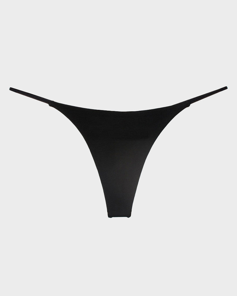 Soft Breathable Cotton Bikini Thong Underwear for Women - Sexy T-Back Panty