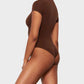Seamless Everyday T-Shirt Bodysuit: Curve-Hugging, Tummy Control Shapewear for Women