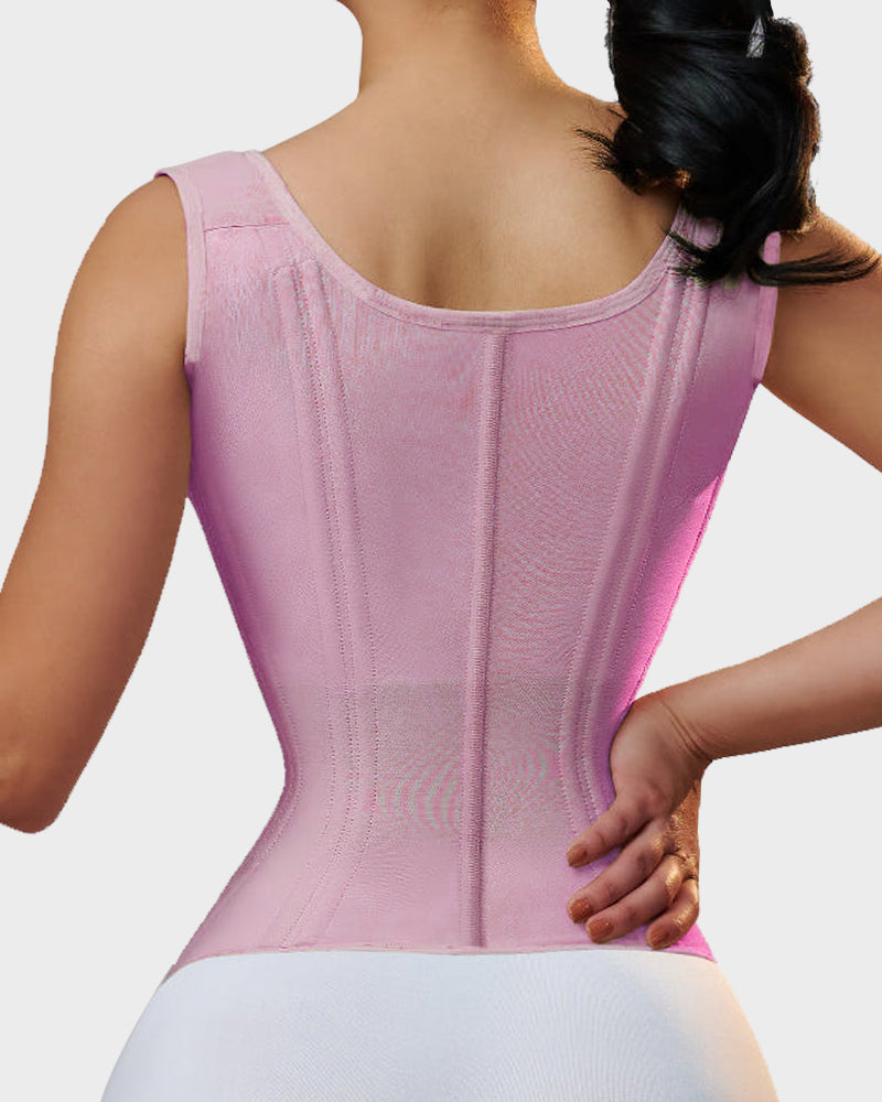 SheCurve Double Waistband Corset Vest Trainer: Instant Hourglass Shape, Posture Support